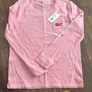 Vineyard Vines Kids Long Sleeve Tee in Light Pink